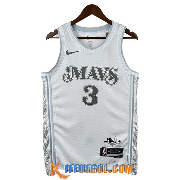 Camisetas Dallas Mavericks (DAVIS #3) 2025/26 Blanco/Gris