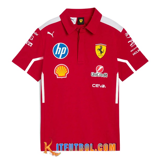 Polo Scuderia Ferrari F1 Team Rojo 2025