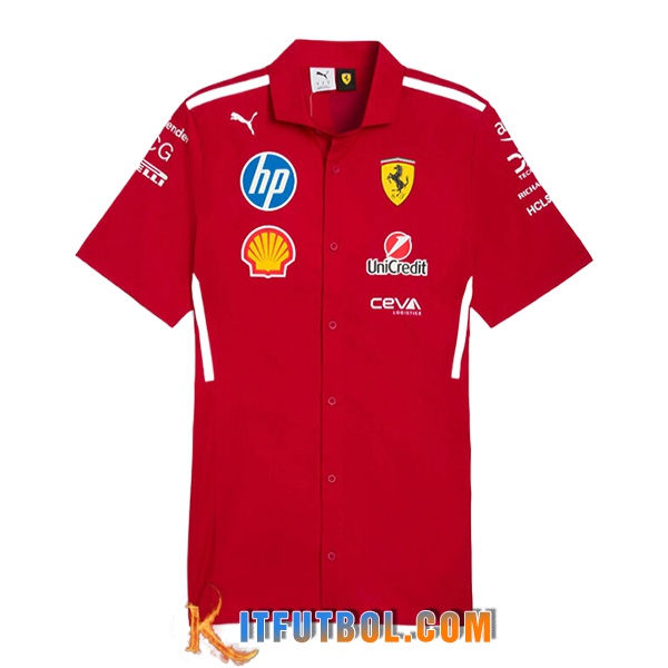 Polo Scuderia Ferrari F1 Team Rojo 2025 -02