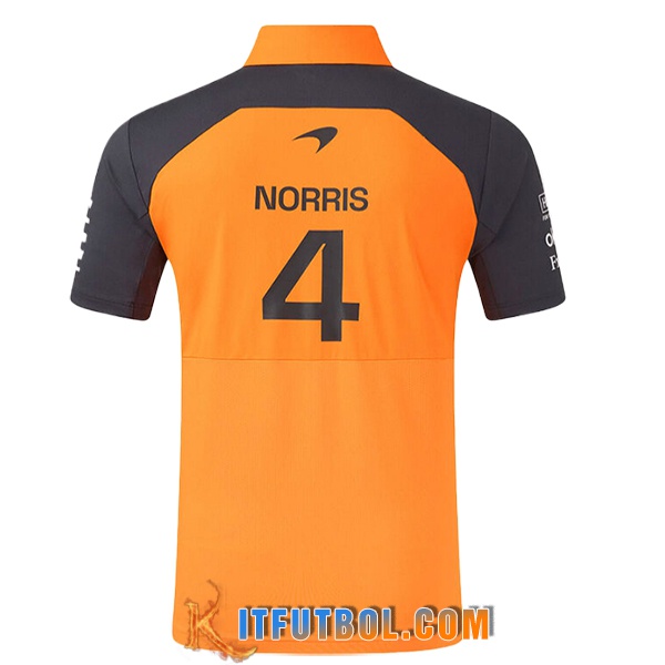 Polo McLaren (NORRIS #4) F1 Team Naranja/Negro 2025