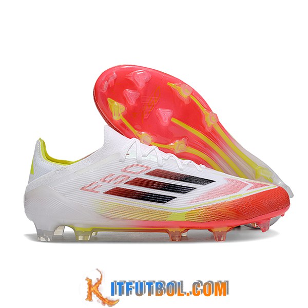 Adidas Botas De Fútbol F50 Elite FG Blanco/Naranja