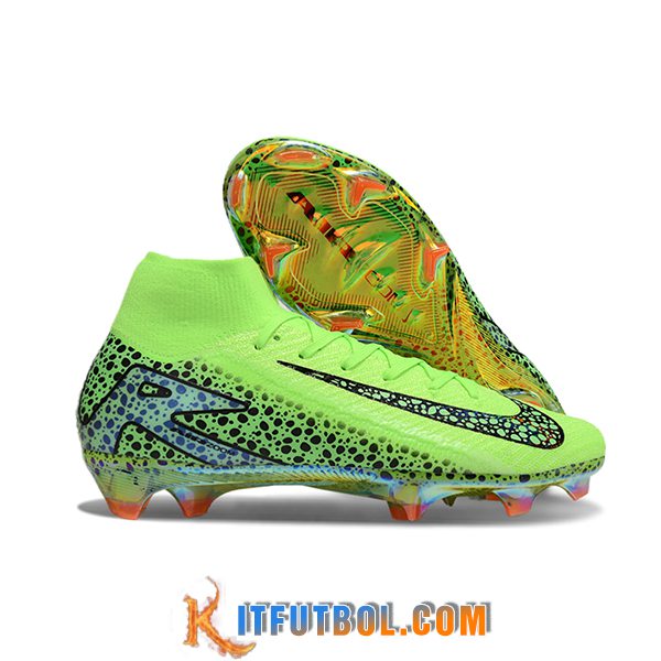 Nike Botas De Fútbol Air Zoom Mercurial Superfly IIX Elite FG Verde/Negro/Azul