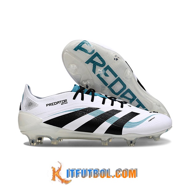 Adidas Botas De Fútbol 25 Predator Elite FG Blanco/Negro/Azul