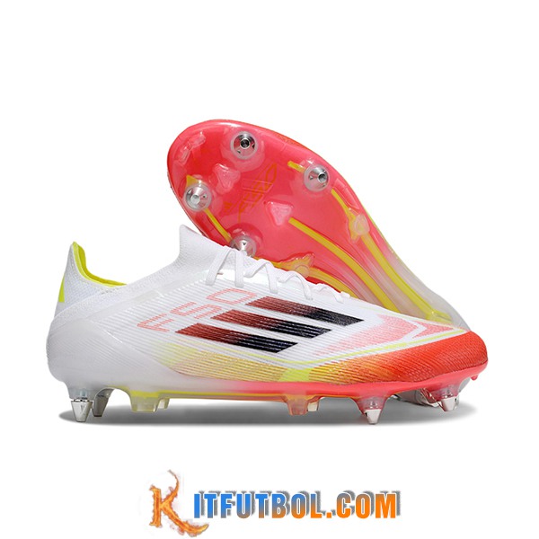 Adidas Botas De Fútbol F50 Elite SG Blanco/Naranja