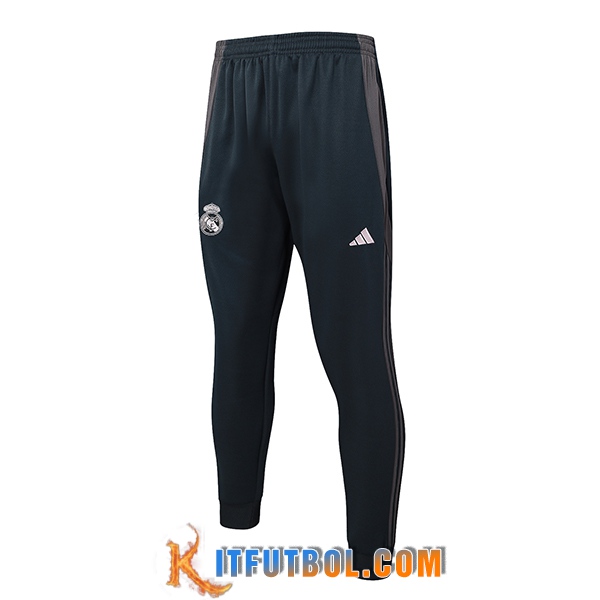 Pantalon Entrenamiento Real Madrid Gris Oscuro 2025/2026