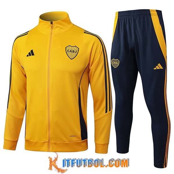 Chandal Equipos De Futbol Chaquetas Boca Juniors Amarillo/Negro 2025/2026