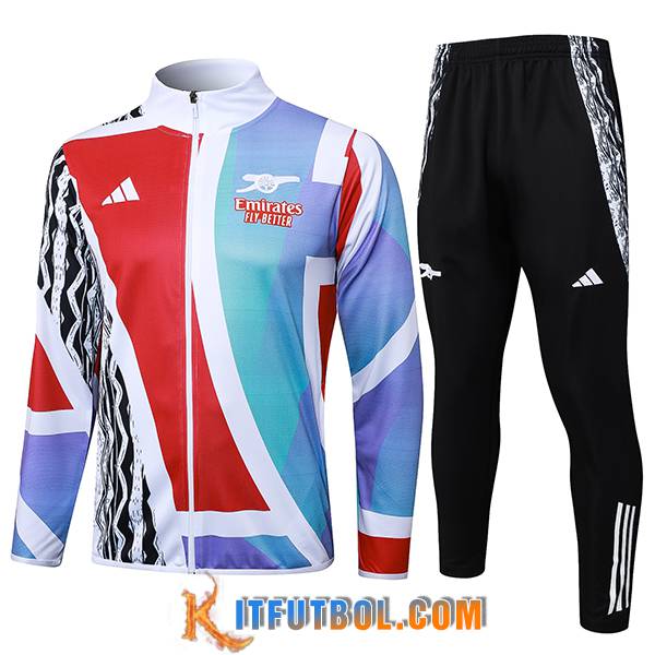 Chandal Equipos De Futbol Chaquetas Arsenal Blanco/Rojo/Azul 2025/2026