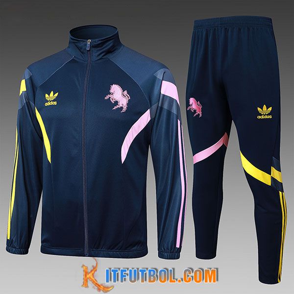 Chandal Equipos De Futbol Chaquetas Juventus Ninos Azul/Rosa/Amarillo 2025/2026