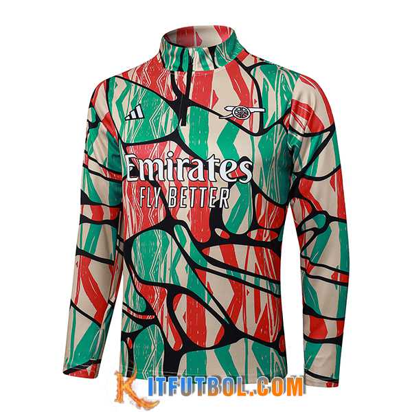 Sudadera De Entrenamiento Arsenal Verde/Rojo/Amarillo 2025/2026