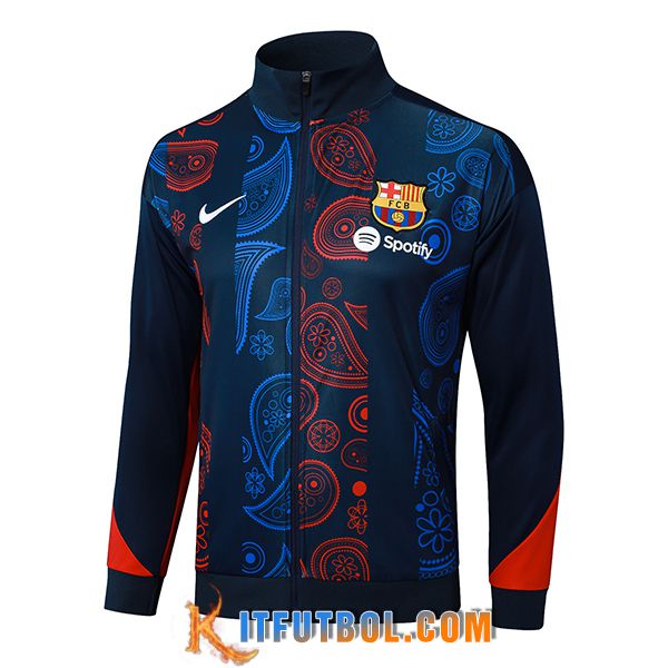 Chaquetas Futbol FC Barcelona Azul/Rojo 2025/2026