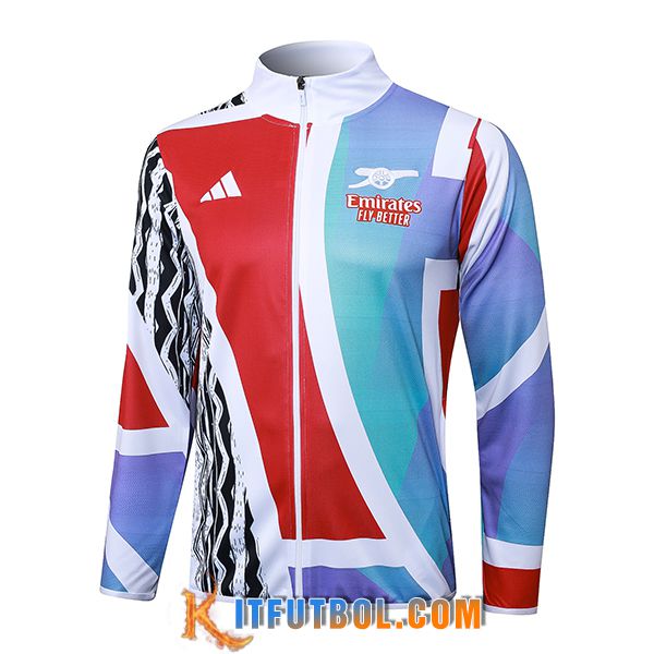 Chaquetas Futbol Arsenal Blanco/Rojo/Azul 2025/2026