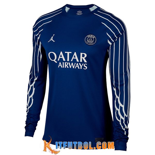 Nueva Camisetas De Futbol PSG Mujer Manga Largas Fourth 2024/2025