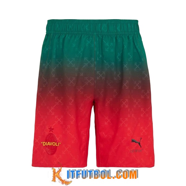 Cortos de Futbol AC Milan Fourth Rojo 2024/2025