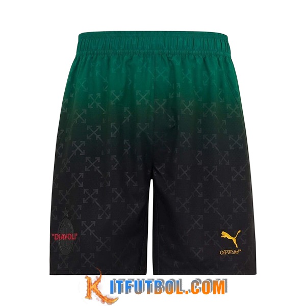 Cortos de Futbol AC Milan Fourth Negro 2024/2025