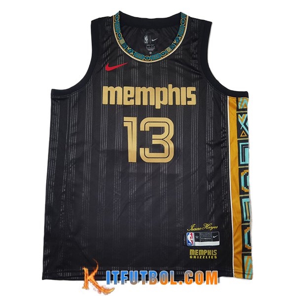 Camisetas NBA Memphis Grizzlies (JACKSON JR. #13) 2025/26 Beige/Naranja/Negro