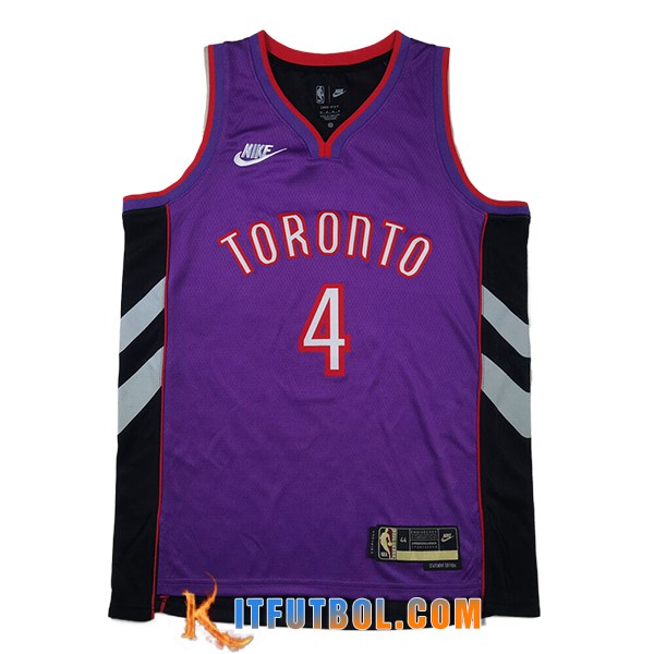 Camisetas NBA Toronto Raptors (BARNES #4) 2025/26 Violeta/Negro