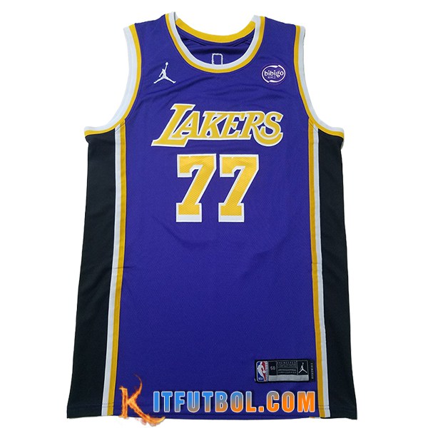 Camisetas NBA Los Angeles Lakers (DONCIC #77) 2025/26 Violeta/Negro/Amarillo