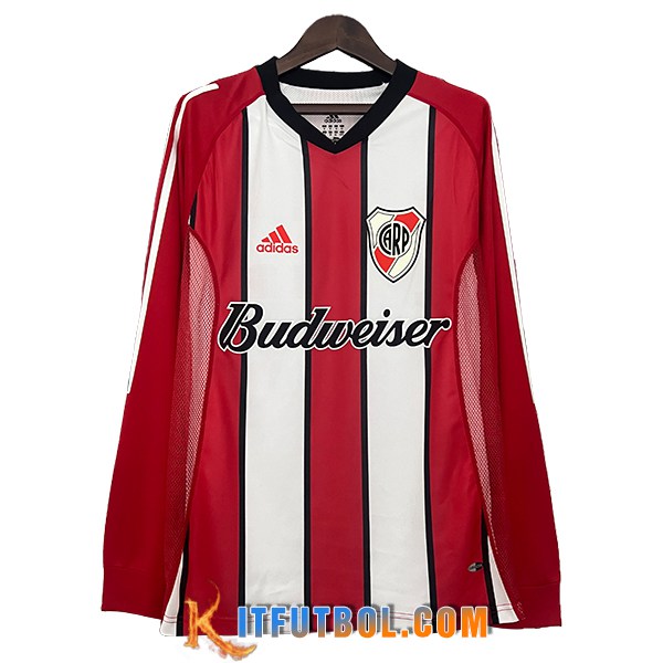 Camisetas De Futbol River Plate Retro Manga Largas Segunda 2003/2004