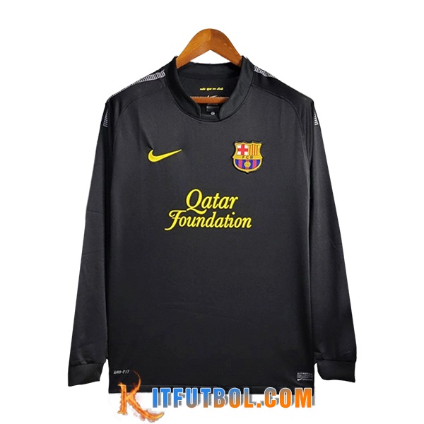 Camisetas De Futbol FC Barcelona Retro Segunda Manga Largas 2011/2012