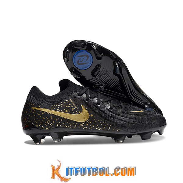 Nike Botas De Fútbol Phantom Luna Elite NU FG Negro/Amarillo -02