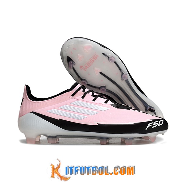 Adidas Botas De Fútbol F50 ELITE FG Rosa/Negro/Blanco