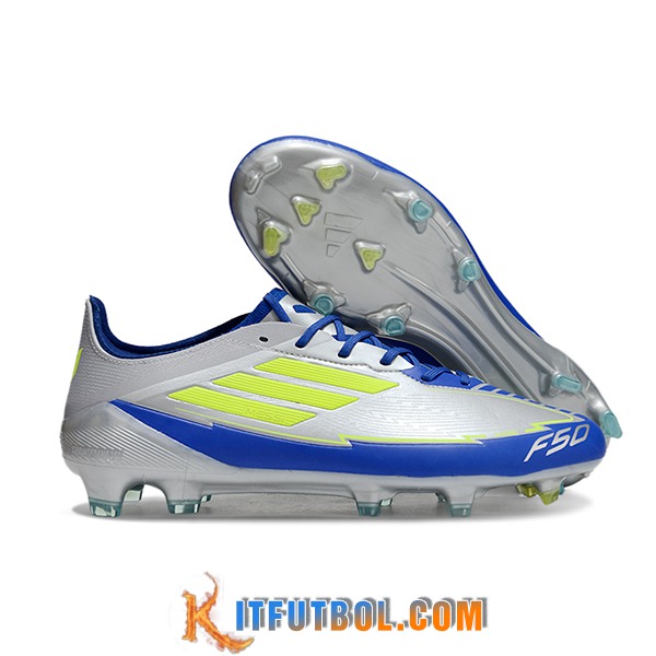 Adidas Botas De Fútbol F50 ELITE FG Gris/Azul/Verde