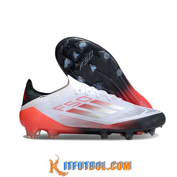 Adidas Botas De Fútbol F50 Elite FG Blanco/Naranja/Negro