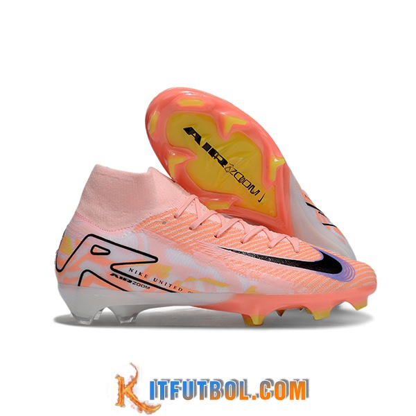 Nike Botas De Fútbol Air Zoom Mercurial Superfly IIX Elite FG Naranja/Negro/Violeta