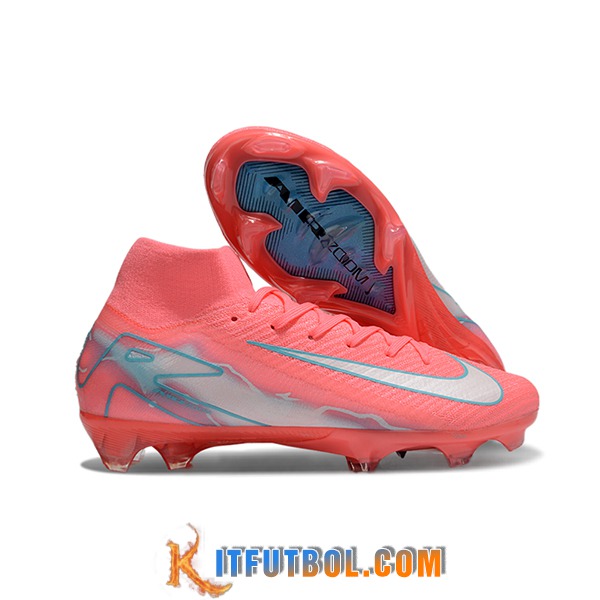 Nike Botas De Fútbol Air Zoom Mercurial Superfly IIX Elite FG Rosa/Blanco/Azul