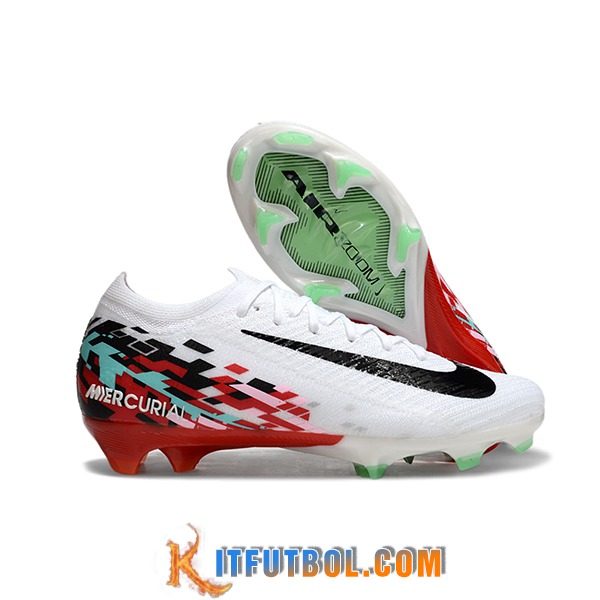 Nike Botas De Fútbol AIR Zoom Mercurial Vapor 16 Elite XXV FG Blanco/Negro/Rojo