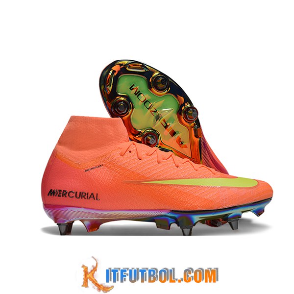 Nike Botas De Fútbol Air Zoom Mercurial Superfly IIX Elite SG Naranja/Amarillo