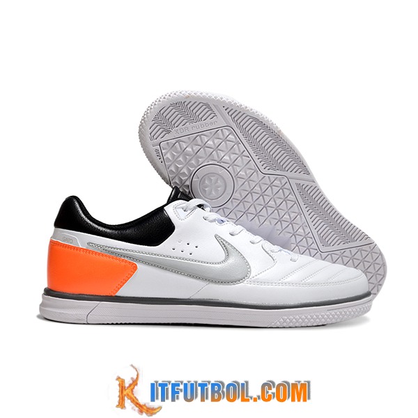 Nike Botas De Fútbol Gato IC Blanco/Gris/Negro/Naranja