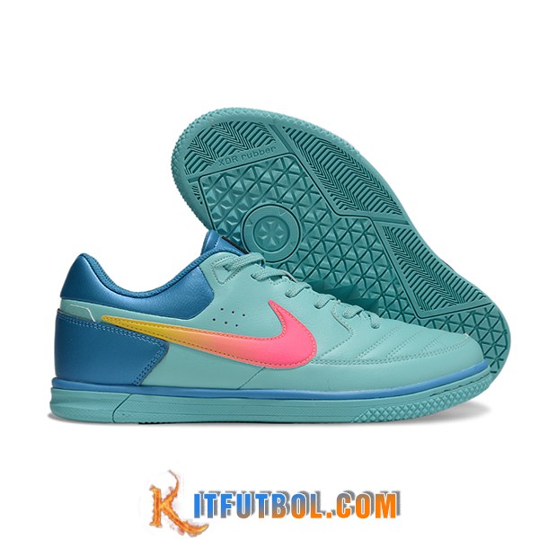 Nike Botas De Fútbol Gato IC Azul/Rosa