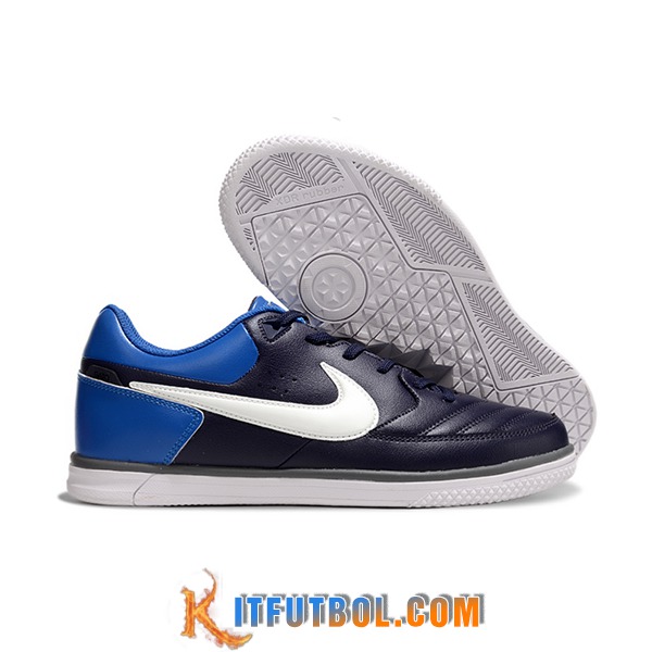 Nike Botas De Fútbol Gato IC Negro/Blanco/Azul