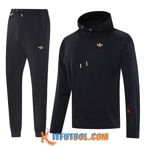 Chaqueta Con Capucha Chandal Adidas Negro 2025/2026