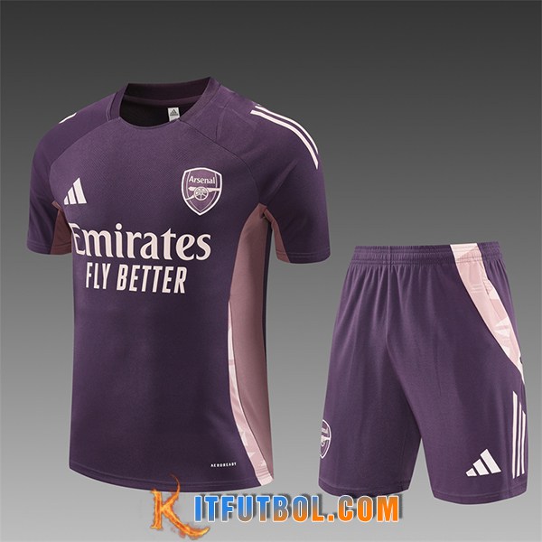 Camiseta Entrenamiento Arsenal Ninos Violeta/Rosa 2025/2026