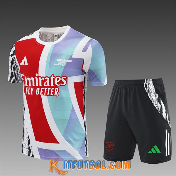 Camiseta Entrenamiento Arsenal Ninos Blanco/Azul/Rojo 2025/2026