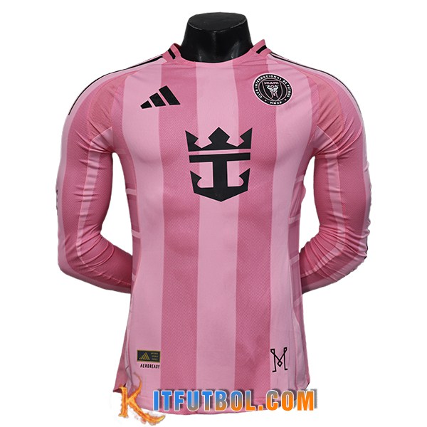 Nueva Camisetas De Futbol Inter Miami CF Manga Largas Primera 2025/2026