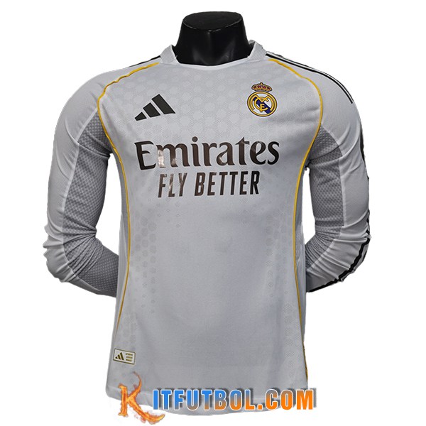 Camisetas De Futbol Real Madrid Primera Manga Largas 2025/2026