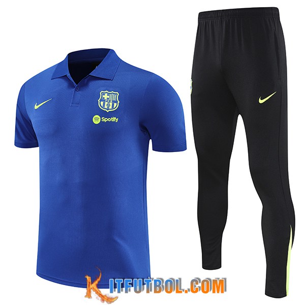 Camiseta Polo FC Barcelona azul real 2025/2026