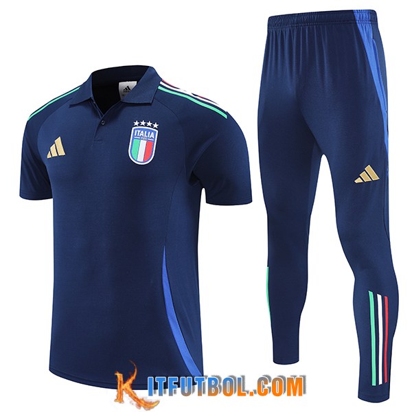 Camiseta Polo Italia Azul marino 2025/2026