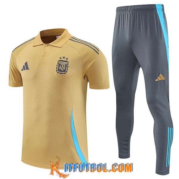 Camiseta Polo Argentina Amarillo 2025/2026