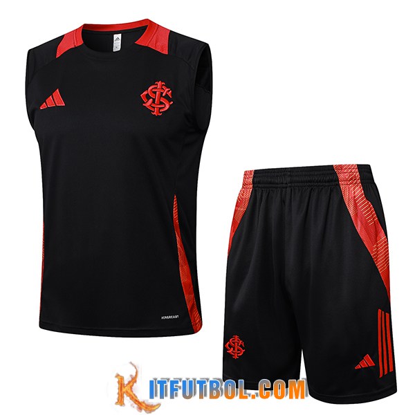 Camiseta Entrenamiento sin mangas Internacional Negro/Rojo 2025/2026
