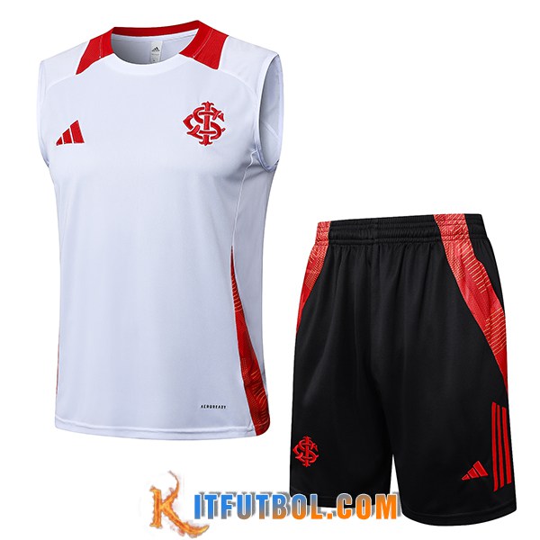 Camiseta Entrenamiento sin mangas Internacional Blanco/Rojo 2025/2026