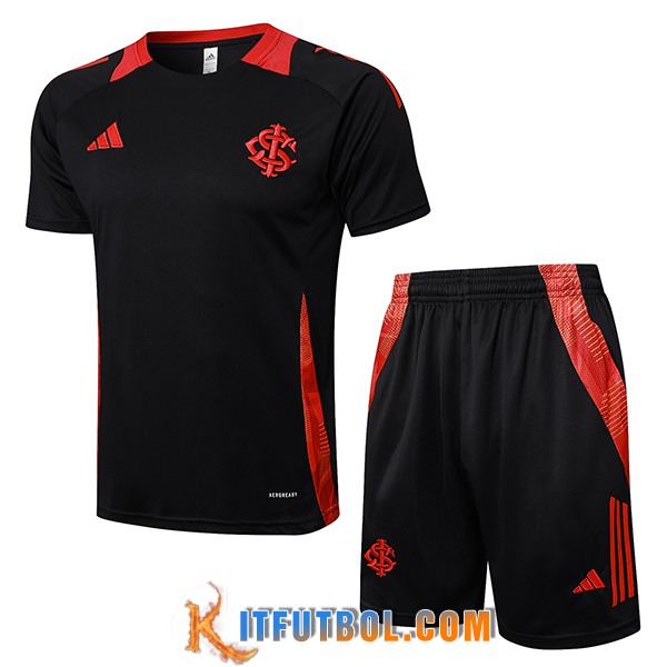 Camiseta Entrenamiento Internacional Negro/Rojo 2025/2026