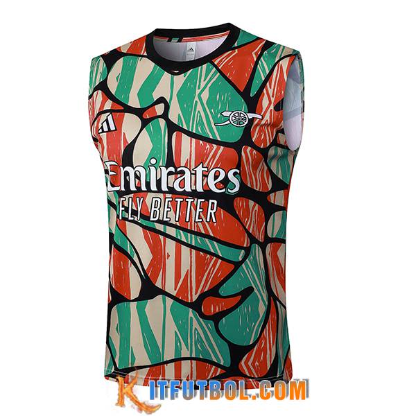 Chalecos De Futbol Arsenal Rojo/Verde/Beige 2025/2026