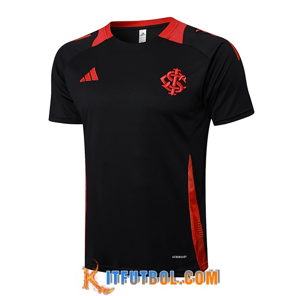 Camiseta Entrenamiento Internacional Negro/Rojo 2025/2026