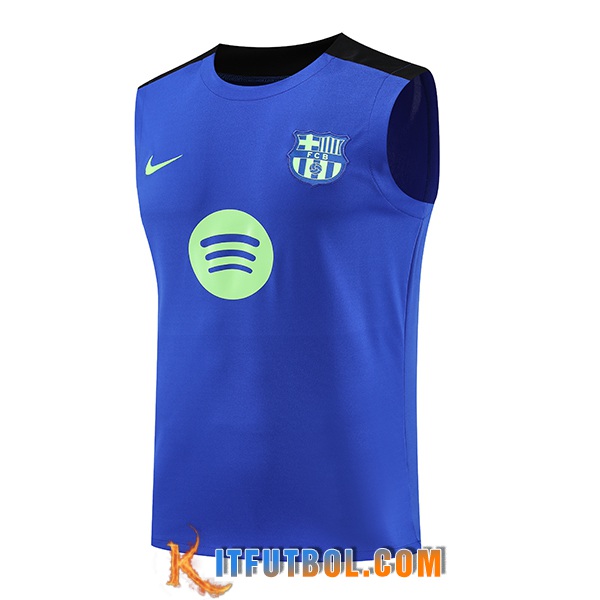 Chalecos De Futbol FC Barcelona Azul/Negro/Verde 2025/2026