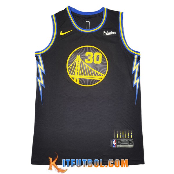 Camisetas NBA Golden State Warriors (CURRY #30) 2025/26 Negro/Amarillo