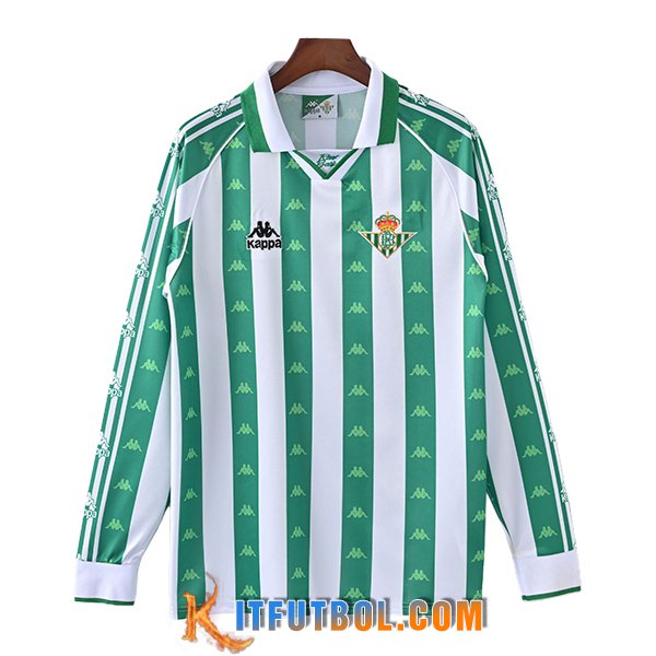 Camisetas De Futbol Real Betis Retro Primera Manga Largas 1991/1993